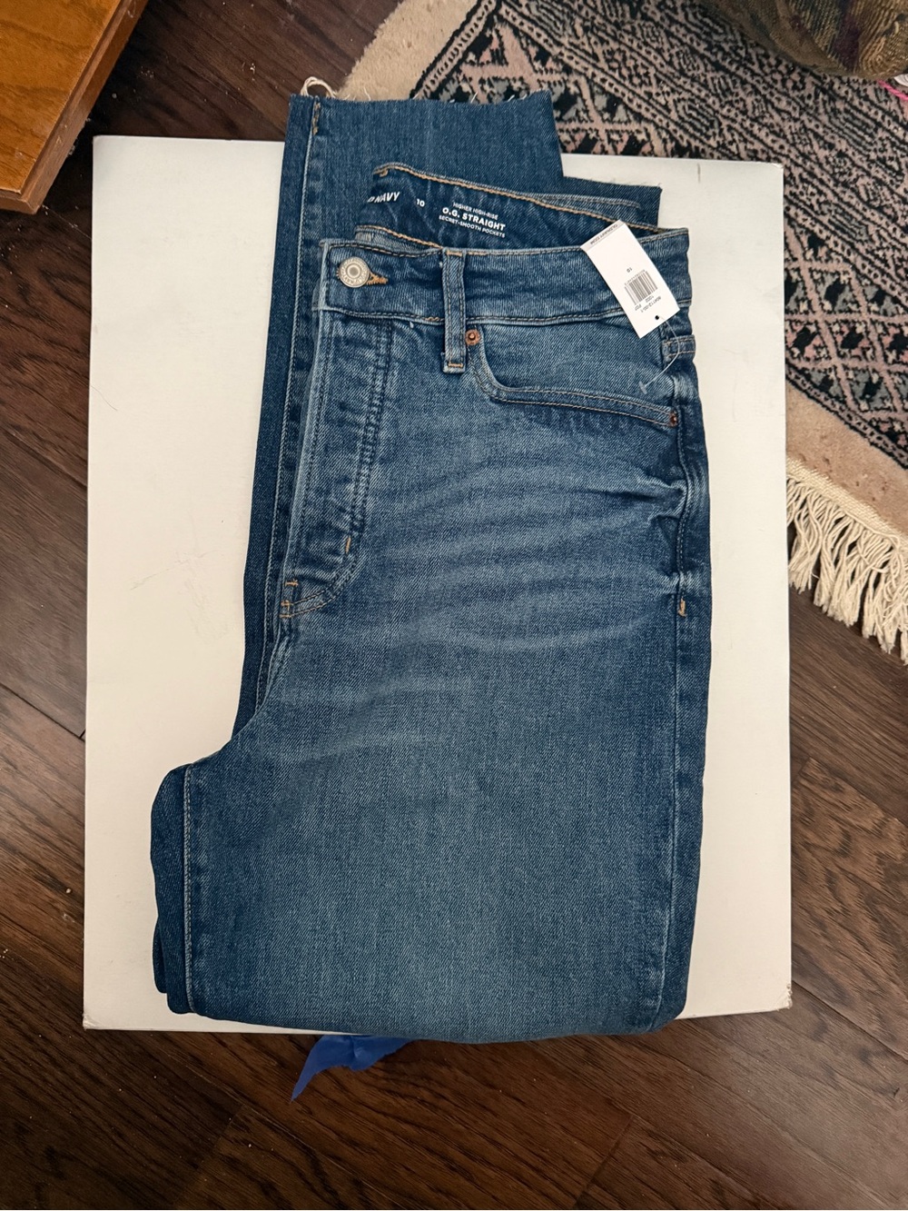 Old Navy Women's Medium Blue - High Rise OG Straight  -NWT - Size 10